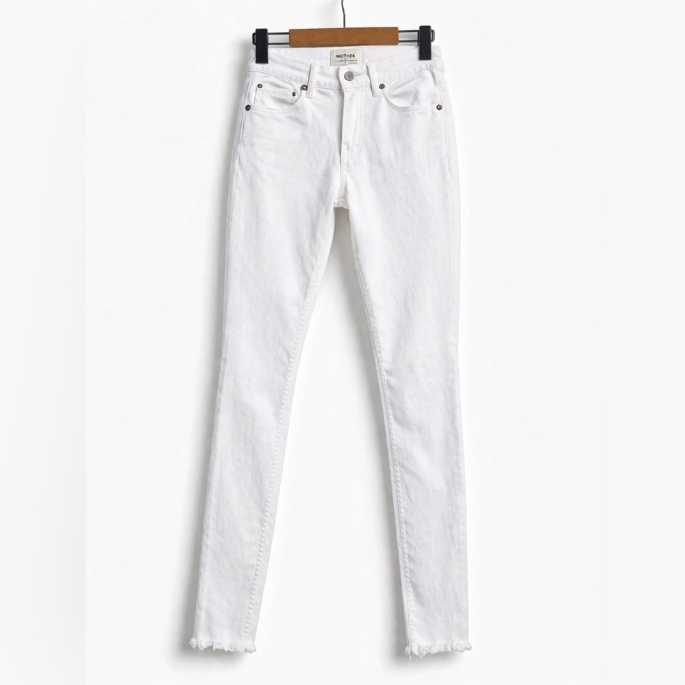 MCGUIRE Jeans Womens Size 28 Skinny Mid Rise white Wash Stretch Denim 28x27